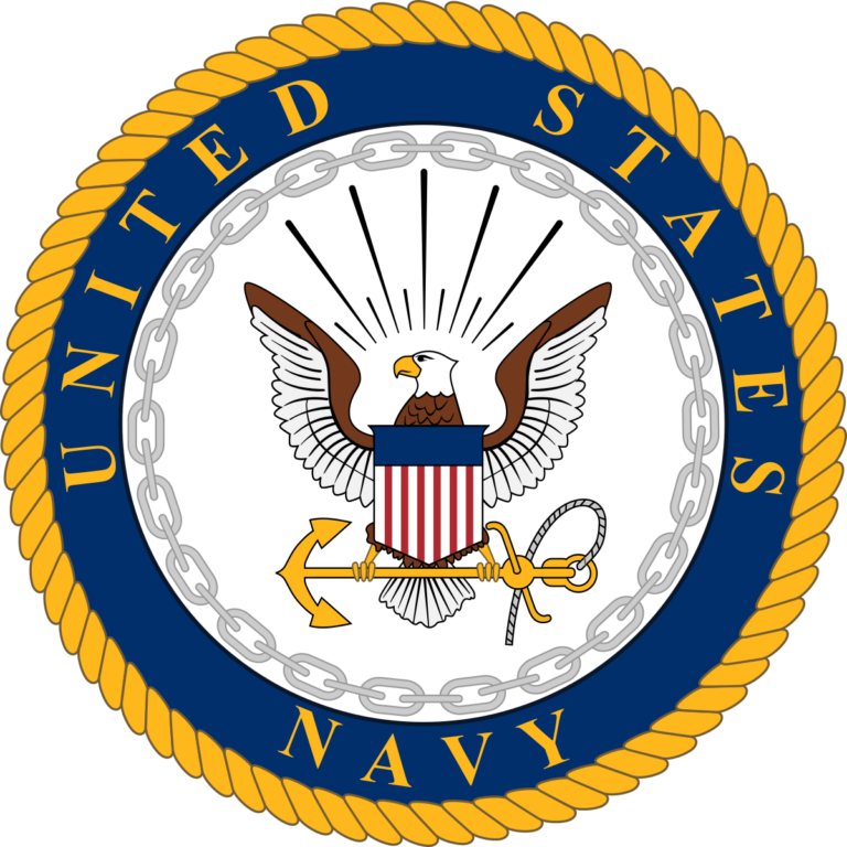United States Navy logo in color.